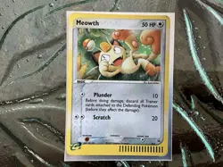 Pokemon Meowth 013 Nintendo Promo Holo Basic 50 HP English Card - Image 1