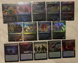 Magic the Gathering TMNT Card Lot - 14 Cards Foil $30 - Image 1