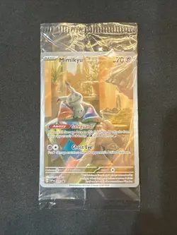 Pokemon TCG Mimikyu Scarlet & Violet Promo Card 075/Promo Factory Sealed - Image 1