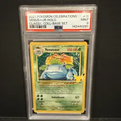 Venusaur PSA 9 Celebrations Classic Collection 15 Pokemon Card Mint - Image 1