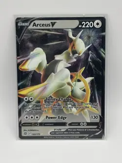 Pokemon Arceus V Promo Metal Card 122/172 2022 - Image 1