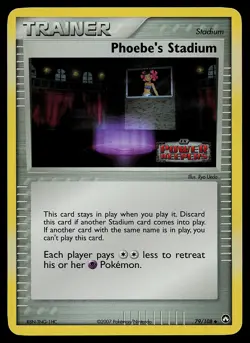 Pokemon Card Phoebe's Stadium Power Keepers 79/108 Uncommon Reverse Holo STAMPED - Image 1