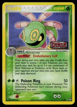 Pokemon Card - Cradily Power Keepers 7/108 Rare Reverse Holo Stamped - Image 1