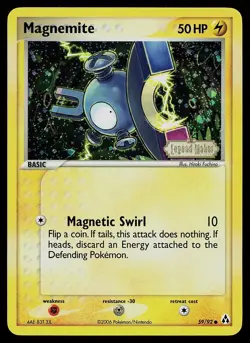 Pokemon Card - Magnemite Legend Maker 59/92 Reverse Holo Stamped - Image 1