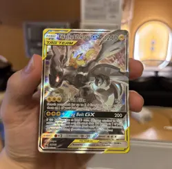 Pokemon Pikachu & Zekrom GX SM168 SMP Full Art Holo TAG TEAM Card - Image 1