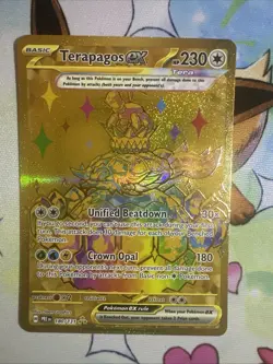 Pokemon Card - Terapagos ex Prismatic Evolutions 180/131 Hyper Rare 2025 - Image 1