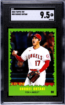 SGC 9.5 2022 Topps TBT Shohei Ohtani Throwback Thursday #80 "Hulk" LA Angels - Image 1