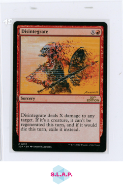 DISINTEGRATE WIZARDS OF THE COAST MTG 30A 30TH ANN. EDITION EN - Image 1