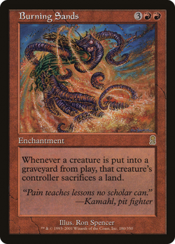 Burning Sands #180 (MP) Odyssey ODY Magic MTG - Image 1