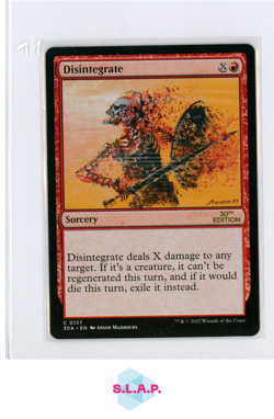 DISINTEGRATE WIZARDS OF THE COAST MTG 30A 30TH ANN. EDITION EN - Image 1