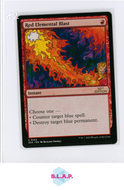RED ELEMENTAL BLAST WIZARDS OF THE COAST MTG 30A 30TH ANN. EDITION EN - Image 1