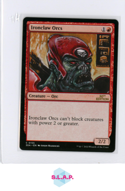 IRONCLAW ORCS WIZARDS OF THE COAST MTG C 0155 30TH ANN. EDITION EN - Image 1
