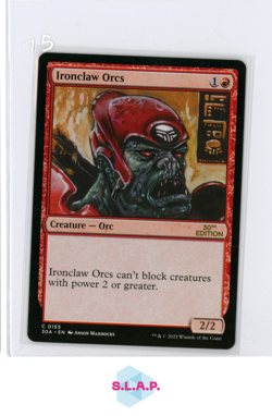IRONCLAW ORCS WIZARDS OF THE COAST MTG 30A 30TH ANN. EDITION EN - Image 1