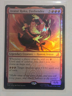 Avatar Roku, Firebender Avatar: The Last Airbender Foil Legendary TLE 0112 - Image 1