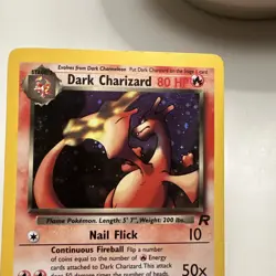 Pokemon Dark Charizard TCG Holo Rare Card 4/82 - Image 3