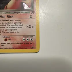 Pokemon Dark Charizard TCG Holo Rare Card 4/82 - Image 4