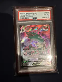Pokemon TCG Rayquaza VMAX TG20/TG30 Swsh12: Silver Tempest Holo - Image 1