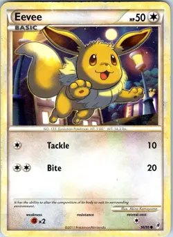 EEVEE 56/95 CALL OF LEGENDS POKEMON DMG - Image 1
