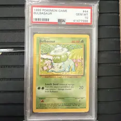 1999 Pokemon Game PSA 10 Gem Mint Charmander #46 Squirtle #63 Bulbasaur #44 Lot - Image 5