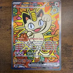 Pokemon TCG Meowth EX 121/088 Special Illustration Rare Perfect Order SIR - M/NM - Image 1