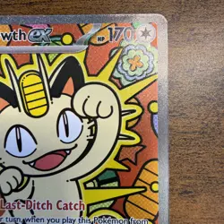 Pokemon TCG Meowth EX 121/088 Special Illustration Rare Perfect Order SIR - M/NM - Image 3