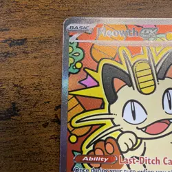 Pokemon TCG Meowth EX 121/088 Special Illustration Rare Perfect Order SIR - M/NM - Image 4