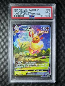 PSA 9 Flareon VMAX - SWSH180 - Black Star Promo - Pokemon - Read Description - Image 1