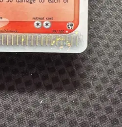 Pokemon TCG Typhlosion ex with light SWIRL 99/100 Sandstorm Holo Rare LP - Image 3