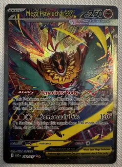 The Pokemon Company Mega Hawlucha EX 283/217 Rare Full Art Holo English ASCEN - Image 1