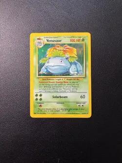 1999 Pokemon Game Base Set Venusaur Holo #15/102 Unlimited WOTC Rare RC - Image 2