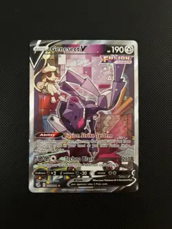 Pokemon Genesect V Ultra Rare Full Art Holo 255/264 Fusion Strike 190 HP - Image 1