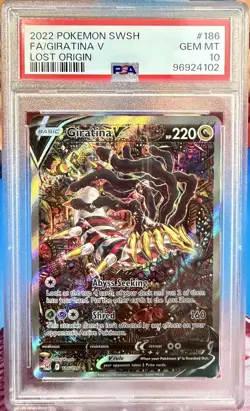 Pokemon Giratina V 186/196 - Lost Origin - Alt Art - PSA 10 (GEM MINT) - Image 1