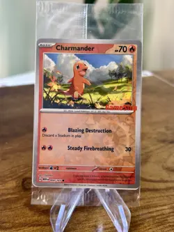 Charmander 004/165 - GameStop Exclusive Pokemon Scarlet & Violet Sealed *Read* - Image 1