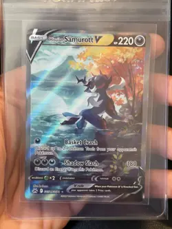 Pokemon Hisuian Samurott V GG51/GG70 Crown Zenith Ultra Rare Full Art Holo HP220 - Image 1