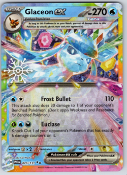 Glaceon ex 026/131 Snowflake Stamped Promo Pokemon: Prismatic Evolutions - NM - Image 1