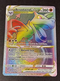 Aerodactyl VSTAR 199/196 -Pokemon: Lost Origins - Secret Rare RAINBOW RARE - Image 1