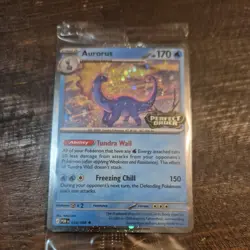 Aurorus 024/088 - Cosmo Holo - Pokemon Perfect Order Stamped Promo SEALED - Image 1