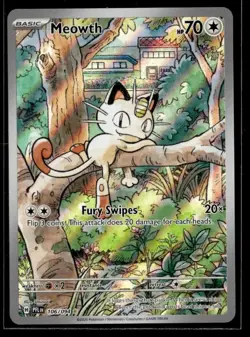2025 Mega Evolution Series - Phantasmal Flames Meowth Illustration Rare #106 - Image 1