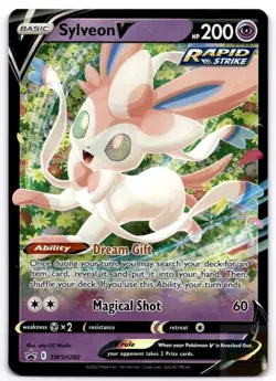 Sylveon V SWSH202 Holo Promo Sword & Shield Promo Pokemon Holo Near Mint - Image 1