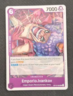 One Piece Card Game - Emporio.Ivankov (OP12-065) Release Event Promo English - Image 1