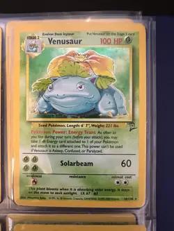 Pokemon TCG Venusaur Base Set 2 Holo Unlimited Rare Card 18/130 - Image 1