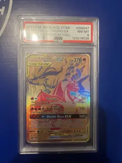 Pokemon Reshiram & Charizard GX Premium Card #SM247 NM-MT 8 - Image 1