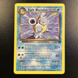 Dark Blastoise 20/82 Team Rocket WOTC Vintage Rare Pokemon Card Near Mint NM - Image 1