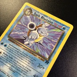 Dark Blastoise 20/82 Team Rocket WOTC Vintage Rare Pokemon Card Near Mint NM - Image 2