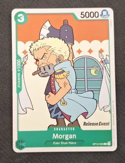 One Piece Card Game - Morgan (OP12-035) Release Event Promo English - Image 1