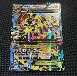 Primal Groudon EX 151/160 Primal Clash Ultra Rare Full Art Pokemon Card - Image 1