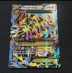 Primal Groudon EX 151/160 Primal Clash Ultra Rare Full Art Pokemon Card - Image 2