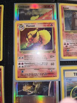 Pokemon TCG Flareon Jungle 3/64 Holo Unlimited Holo Rare - Image 1