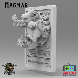 Pokemon 3D Printed Card - MAGMAR - Image 1