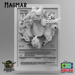 Pokemon 3D Printed Card - MAGMAR - Image 2